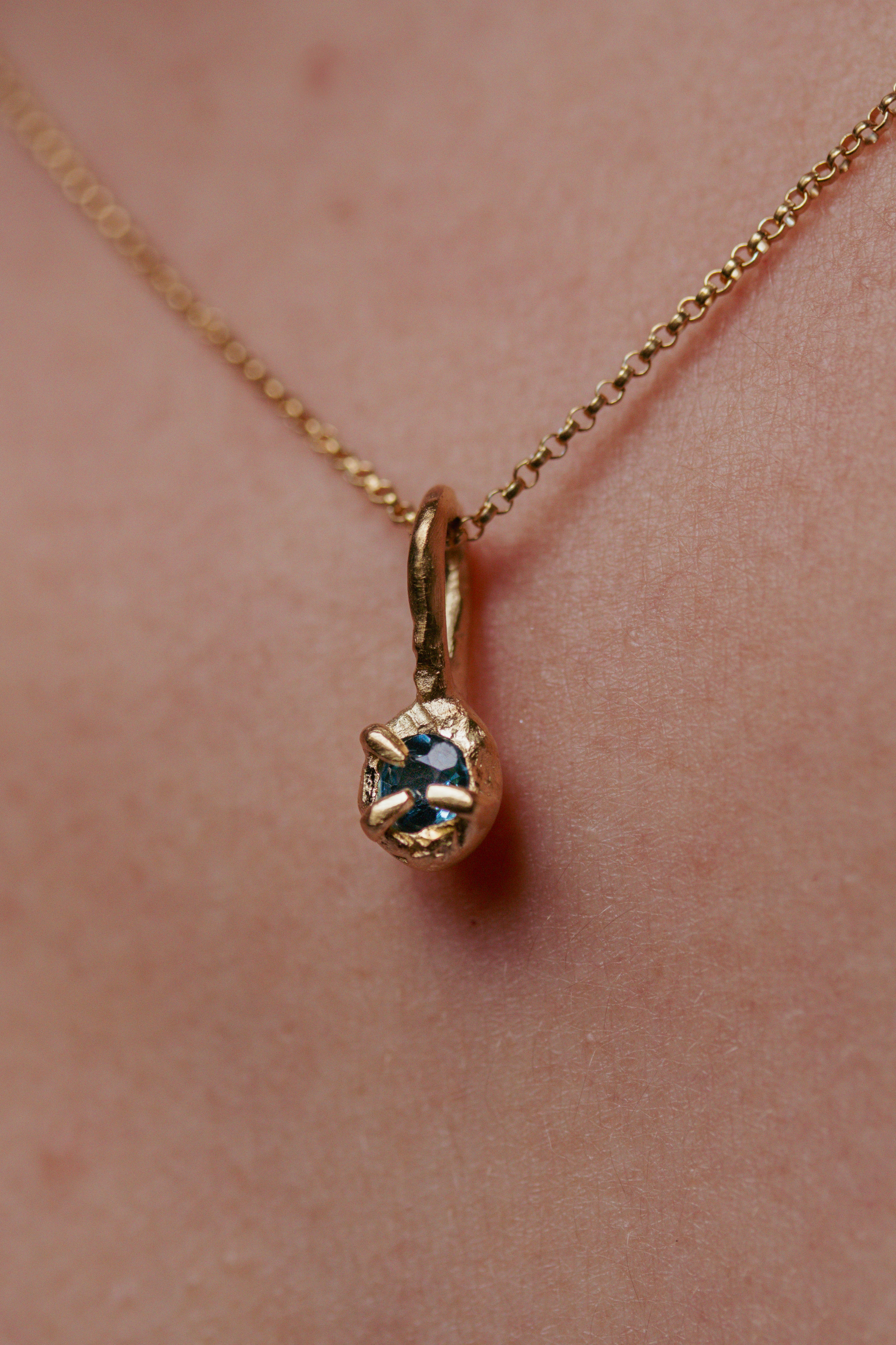 Pingente Topázio Dourado