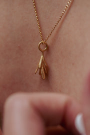 Pingente Colar Alecrim Dourado