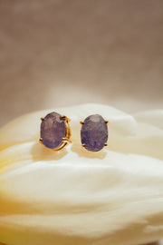 Brinco Tanzanita Ouro 18k