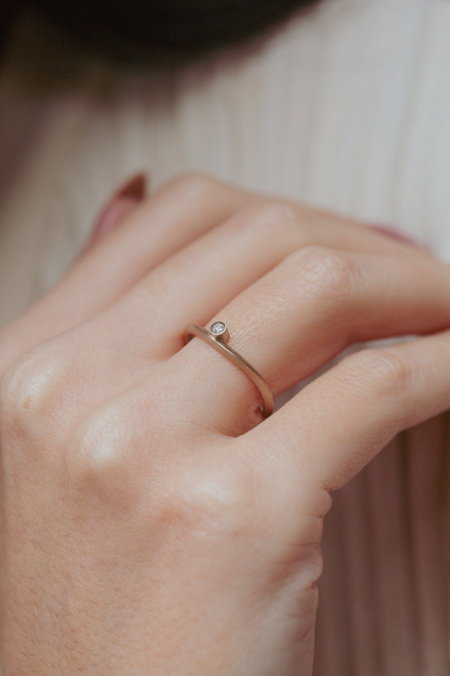 Anel Organic Luz 2mm