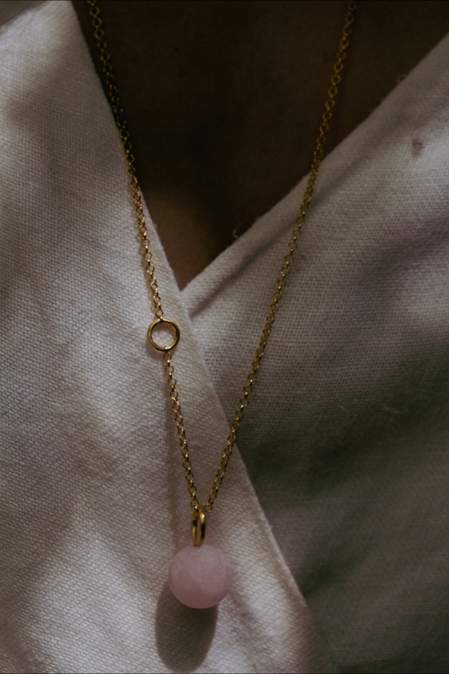 Colar Quartzo Dourado