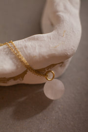 Colar Quartzo Dourado