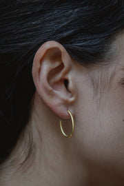 Brinco Argola Oval Dourado