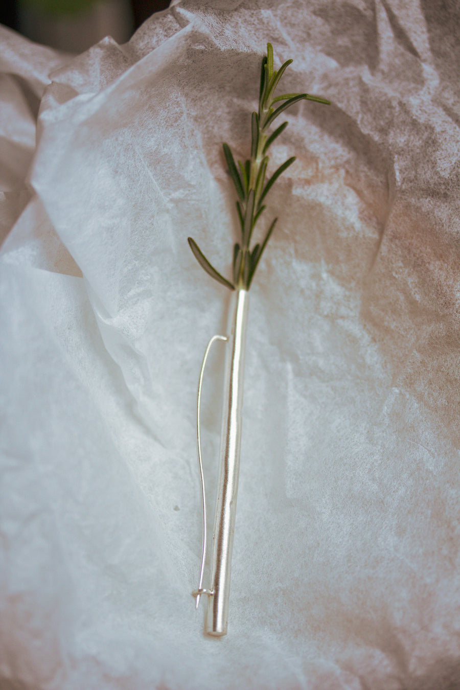 Vaso Broche Prata