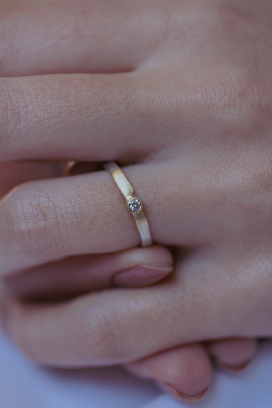 Solitário Encontro Prata 950 com Zirconia