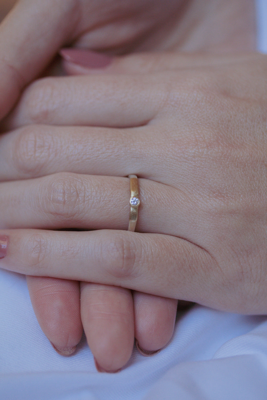 Solitário Encontro Prata 950 com Zirconia