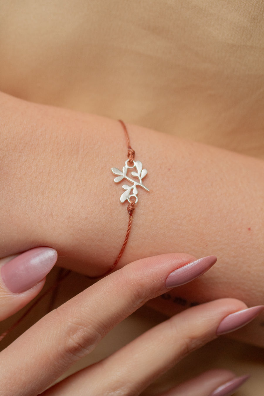 Pulseira Arrudinha Cordão Terra Cota