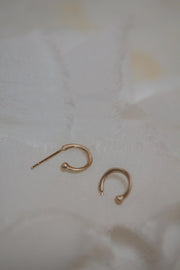 Brinco Argola Fluir Ouro Branco 18k